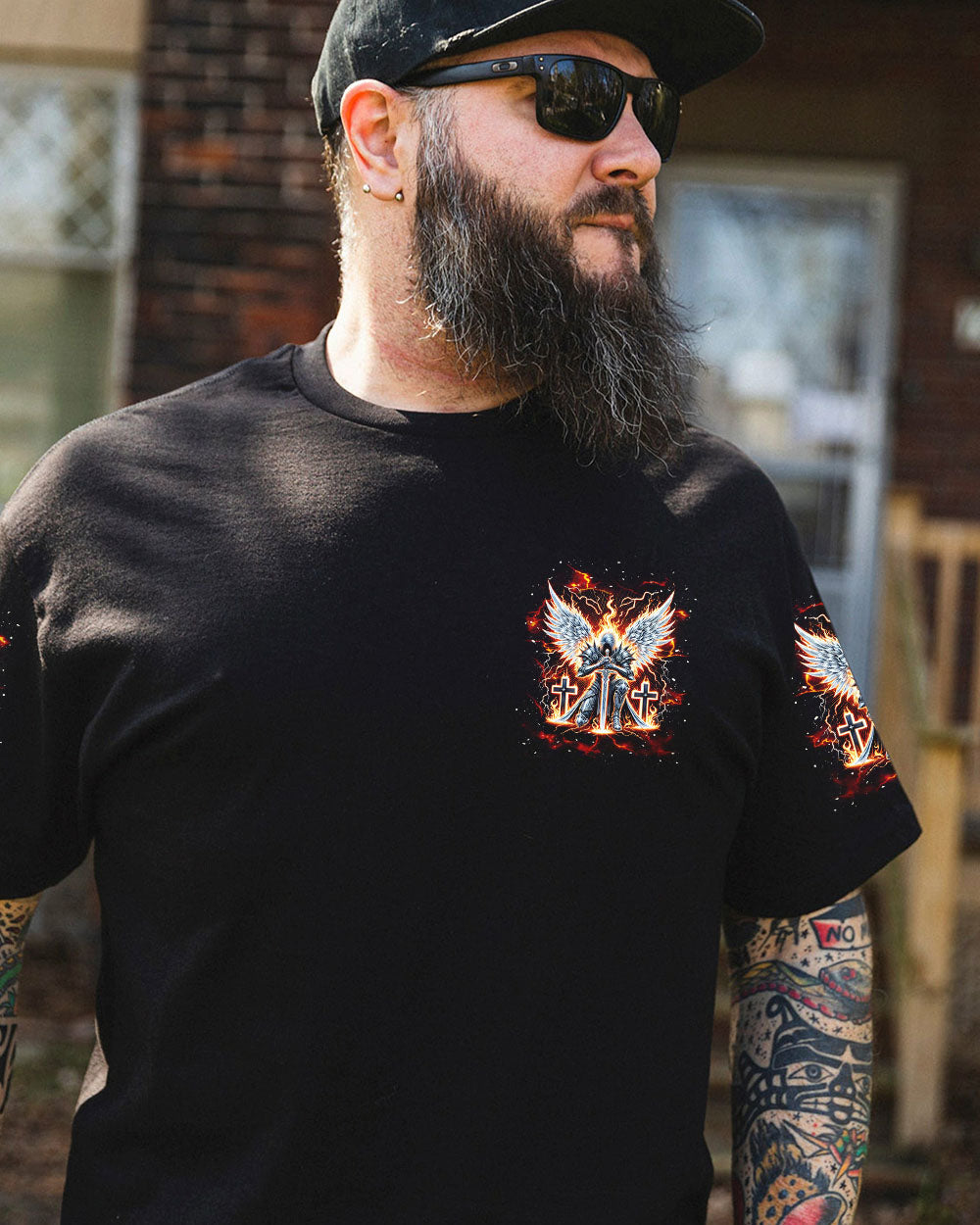 The Jesus Inside Me Is Stronger Than The Darkness Warrior Men's All Over Print Shirt - Tlnt0412242