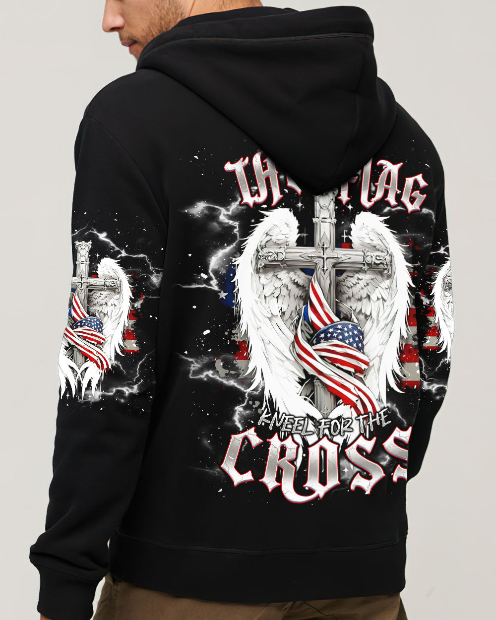 Stand For The Flag Kneel For The Cross Men's All Over Print Shirt   - Tlnt0710244