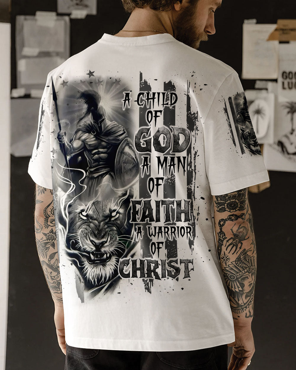 A Warrior Of Christ Warrior Lion Men's All Over Print Shirt - Tlnt1811244