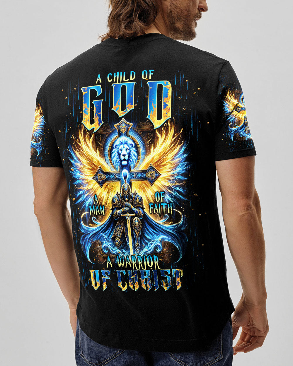 A Warrior Of Christ Warrior Lion Men's All Over Print Shirt -  Tlnt2412242