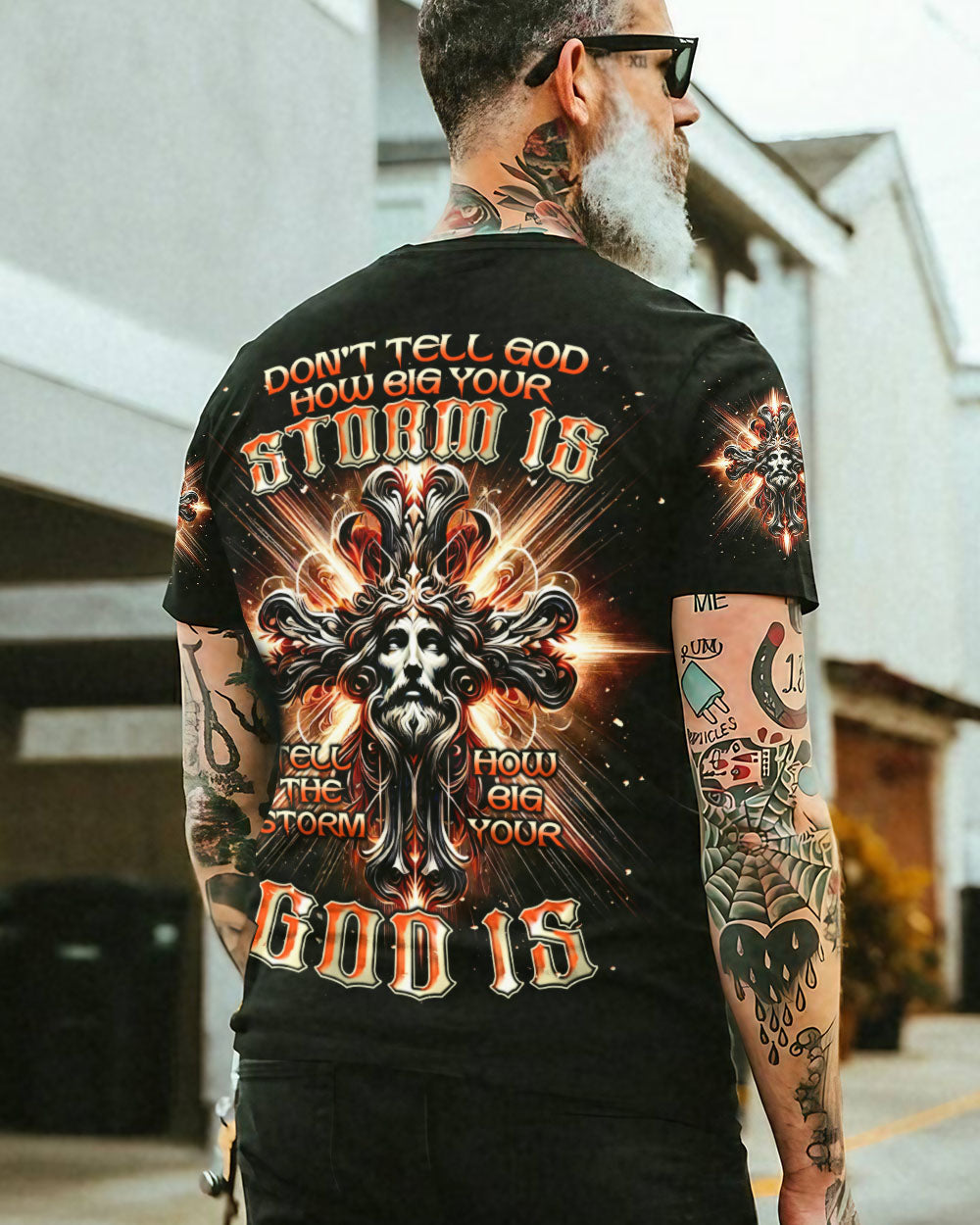 Tell The Storm How Big Your God Is  Men's All Over Print Shirt  - Tlnt2810242