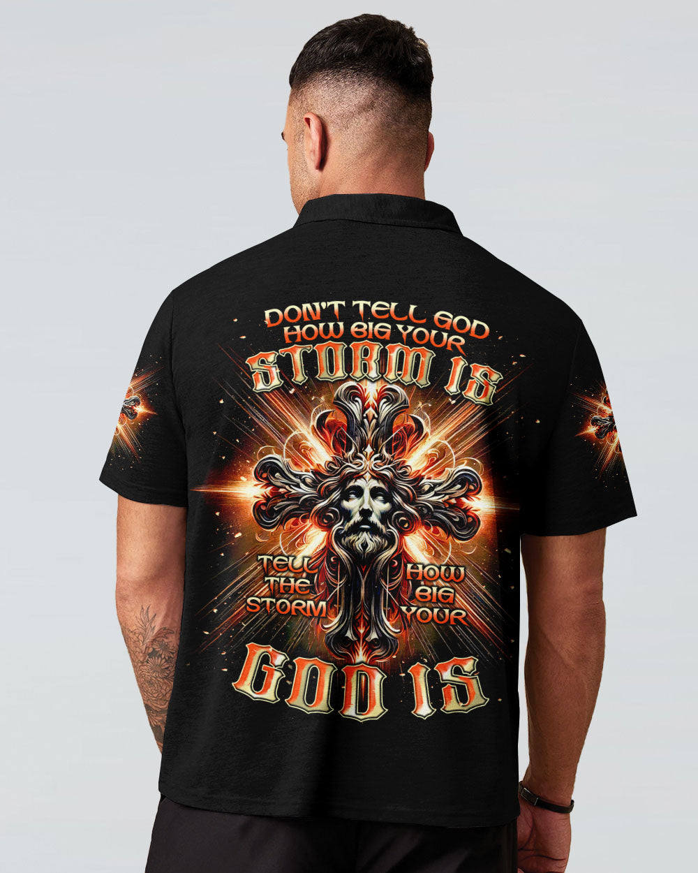 Tell The Storm How Big Your God Is  Men's All Over Print Shirt  - Tlnt2810242