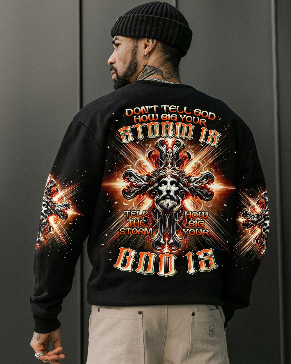 Tell The Storm How Big Your God Is  Men's All Over Print Shirt  - Tlnt2810242