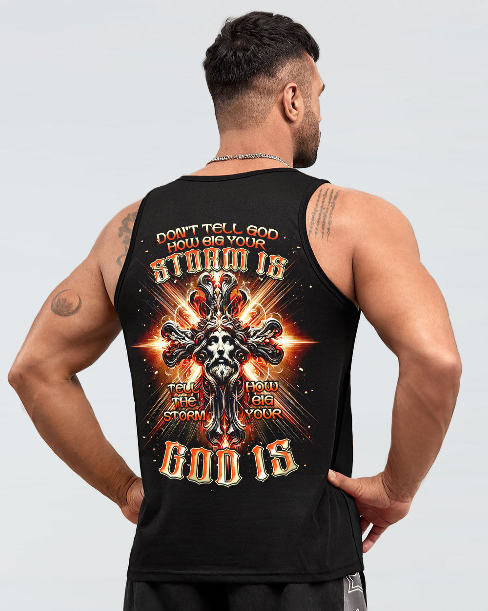 Tell The Storm How Big Your God Is  Men's All Over Print Shirt  - Tlnt2810242