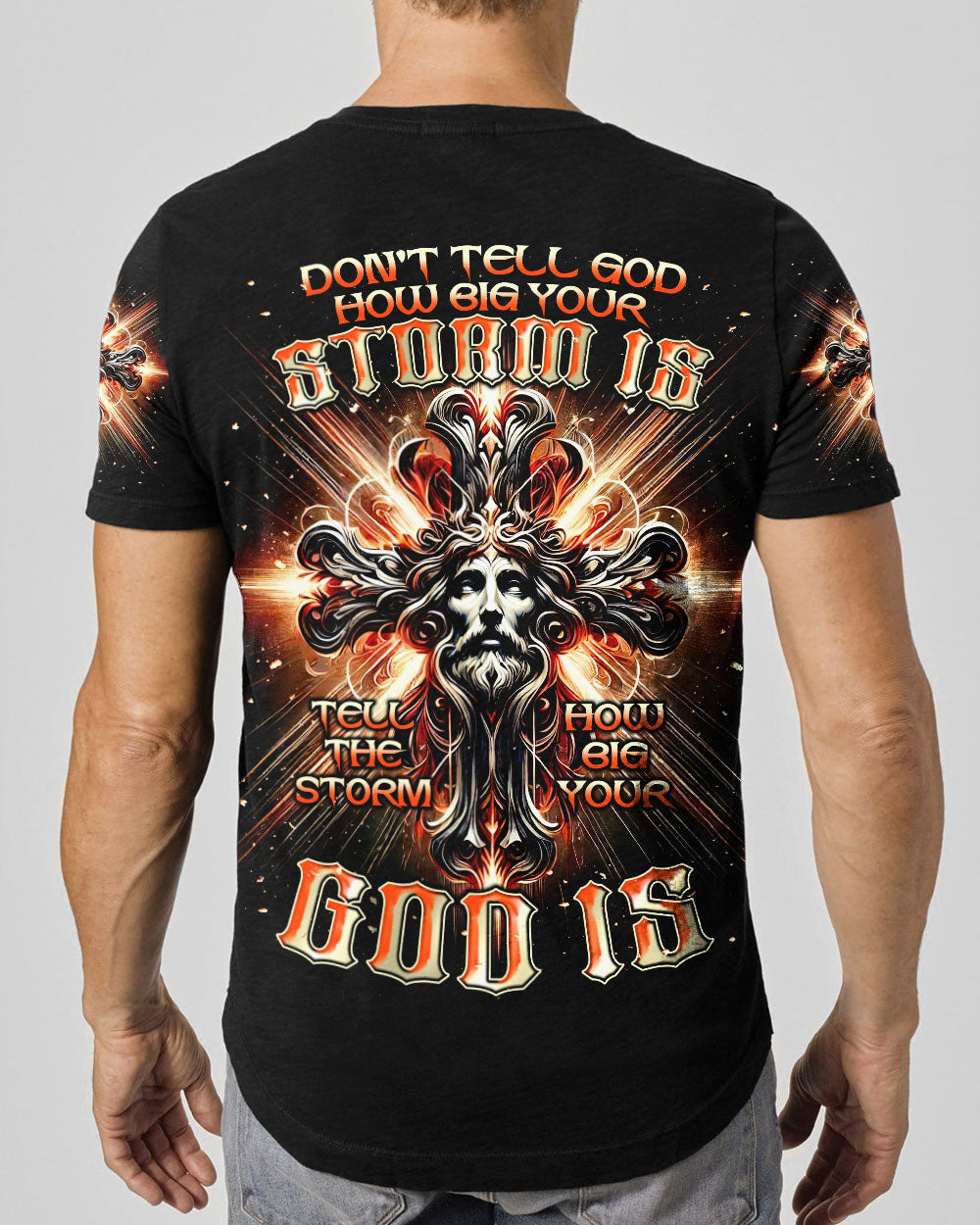 Tell The Storm How Big Your God Is  Men's All Over Print Shirt  - Tlnt2810242