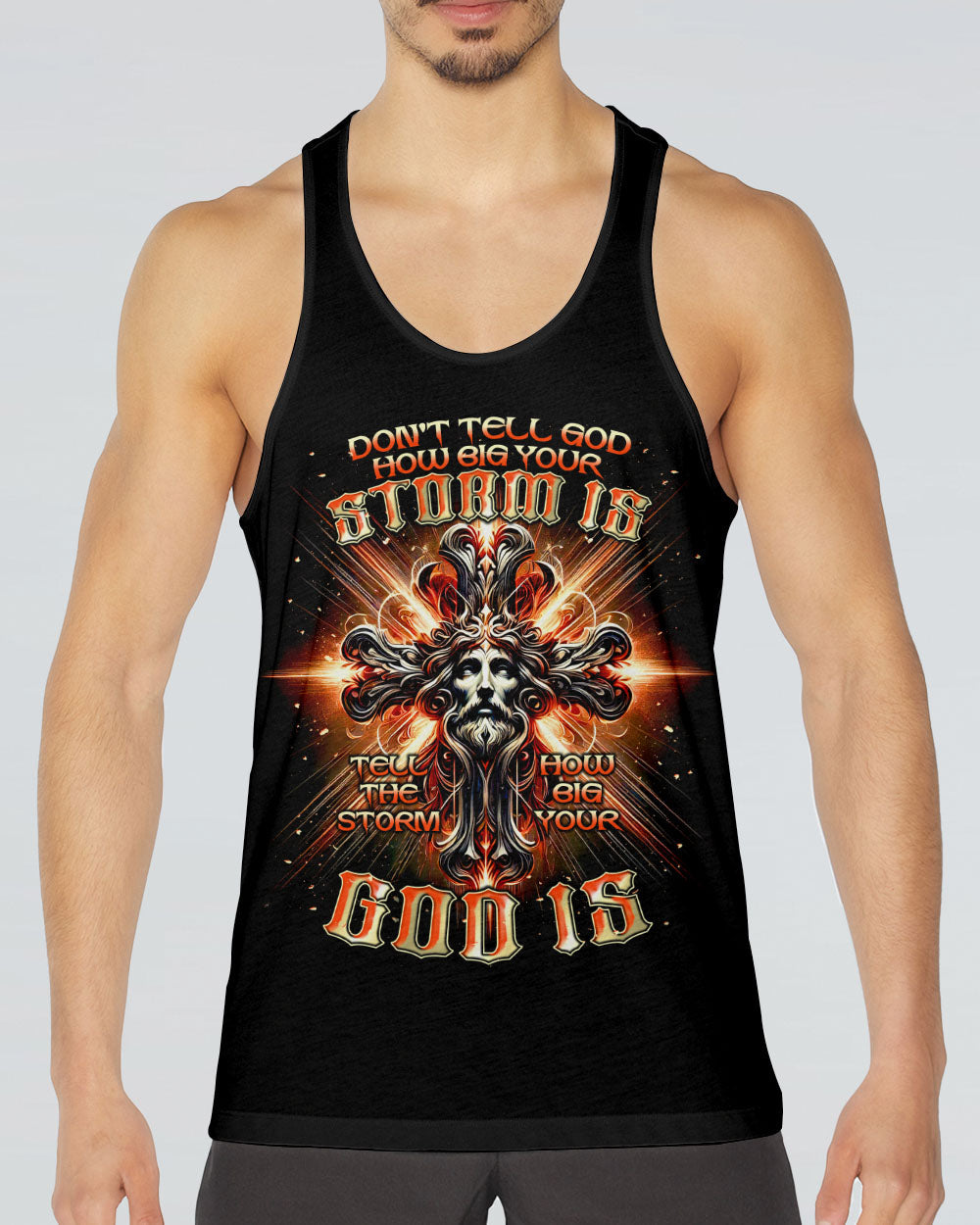 Tell The Storm How Big Your God Is  Men's All Over Print Shirt  - Tlnt2810242