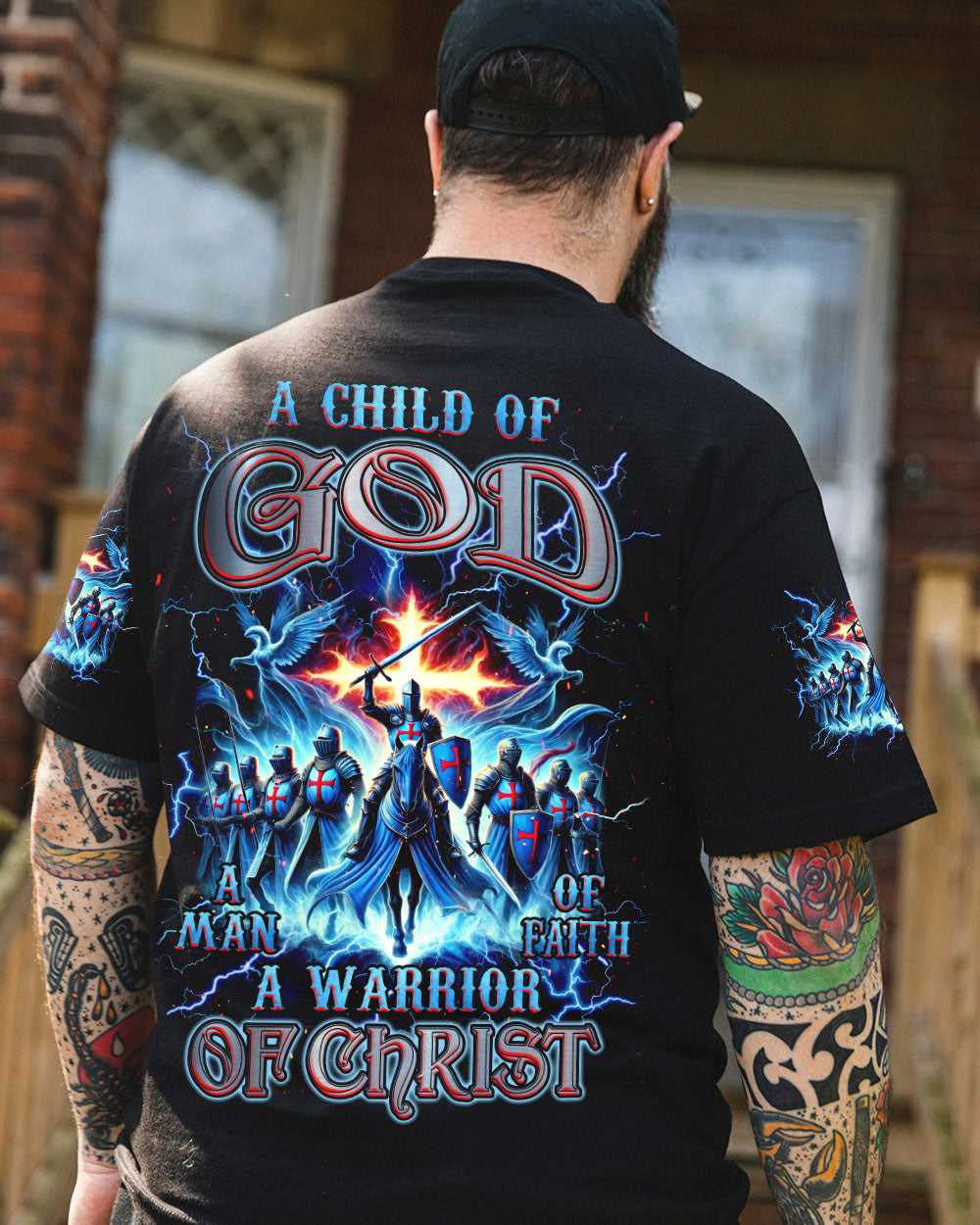 A Warrior Of Christ Men's All Over Print Shirt - Tlnz1009242