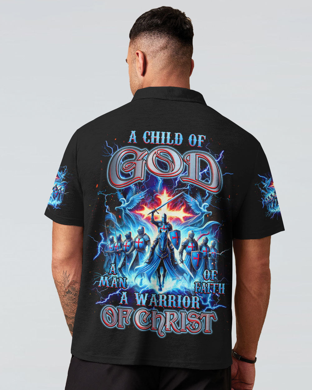 A Warrior Of Christ Men's All Over Print Shirt - Tlnz1009242