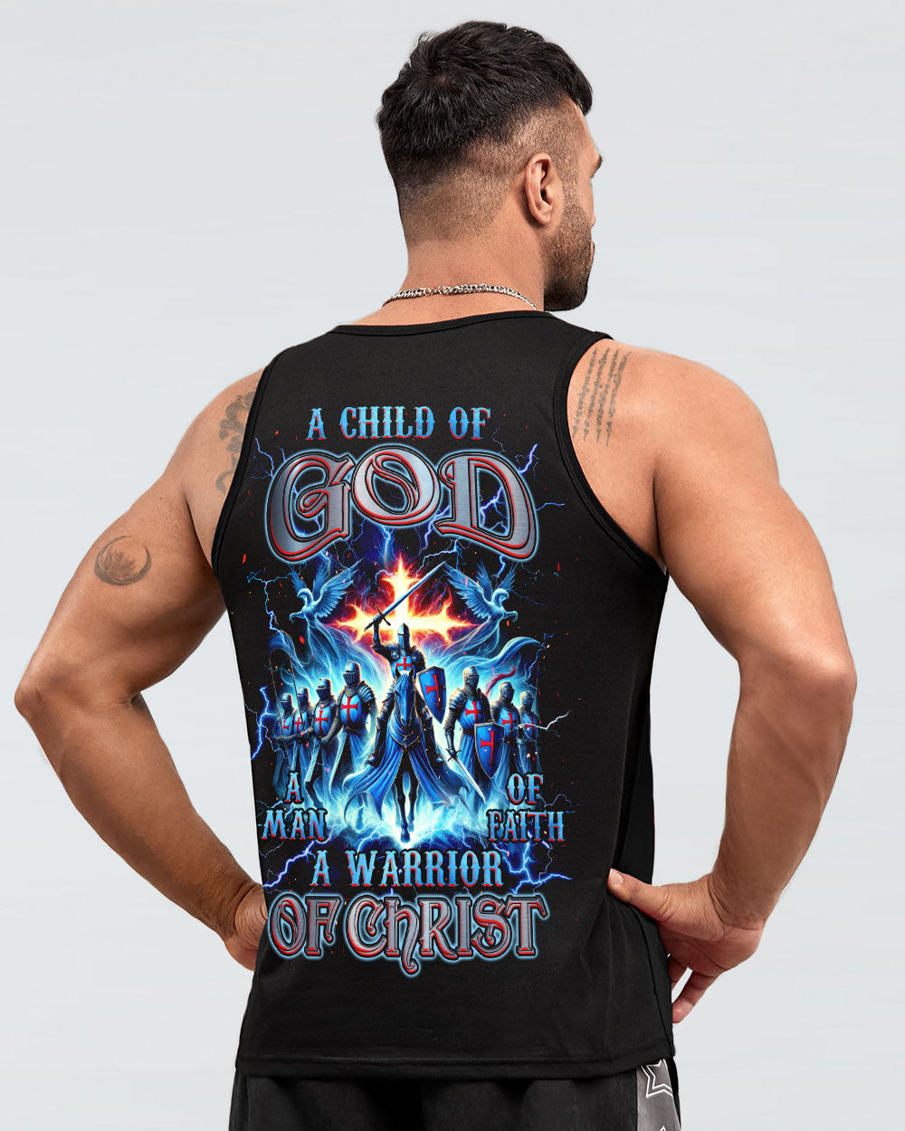 A Warrior Of Christ Men's All Over Print Shirt - Tlnz1009242