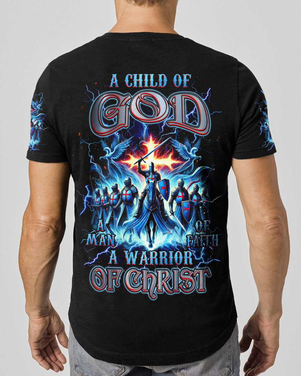 A Warrior Of Christ Men's All Over Print Shirt - Tlnz1009242