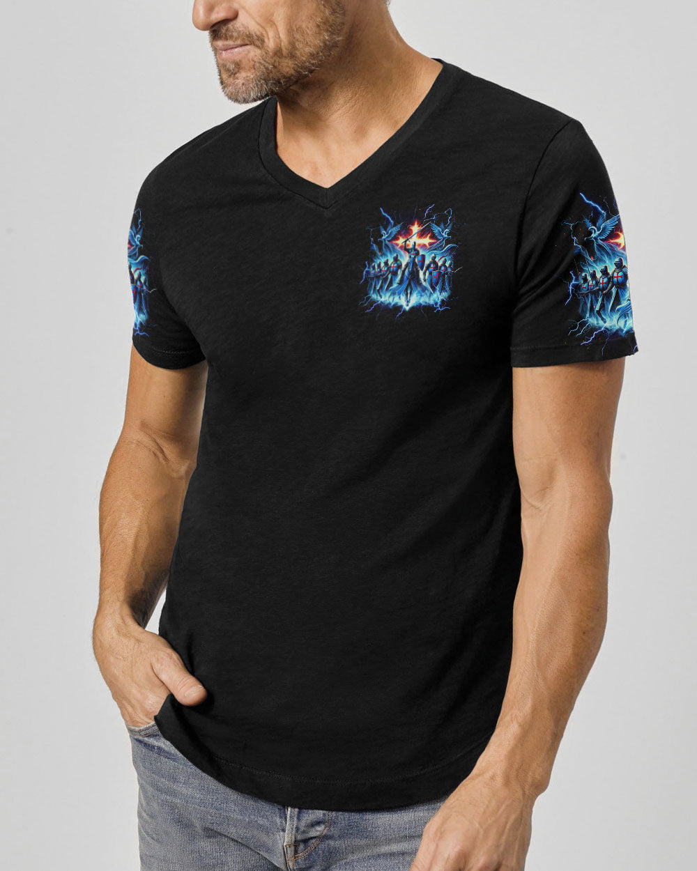 A Warrior Of Christ Men's All Over Print Shirt - Tlnz1009242