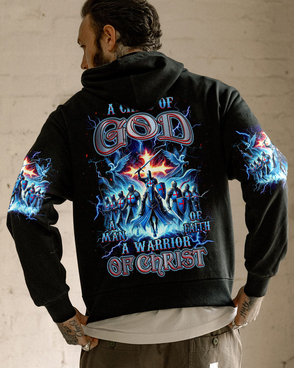 A Warrior Of Christ Men's All Over Print Shirt - Tlnz1009242