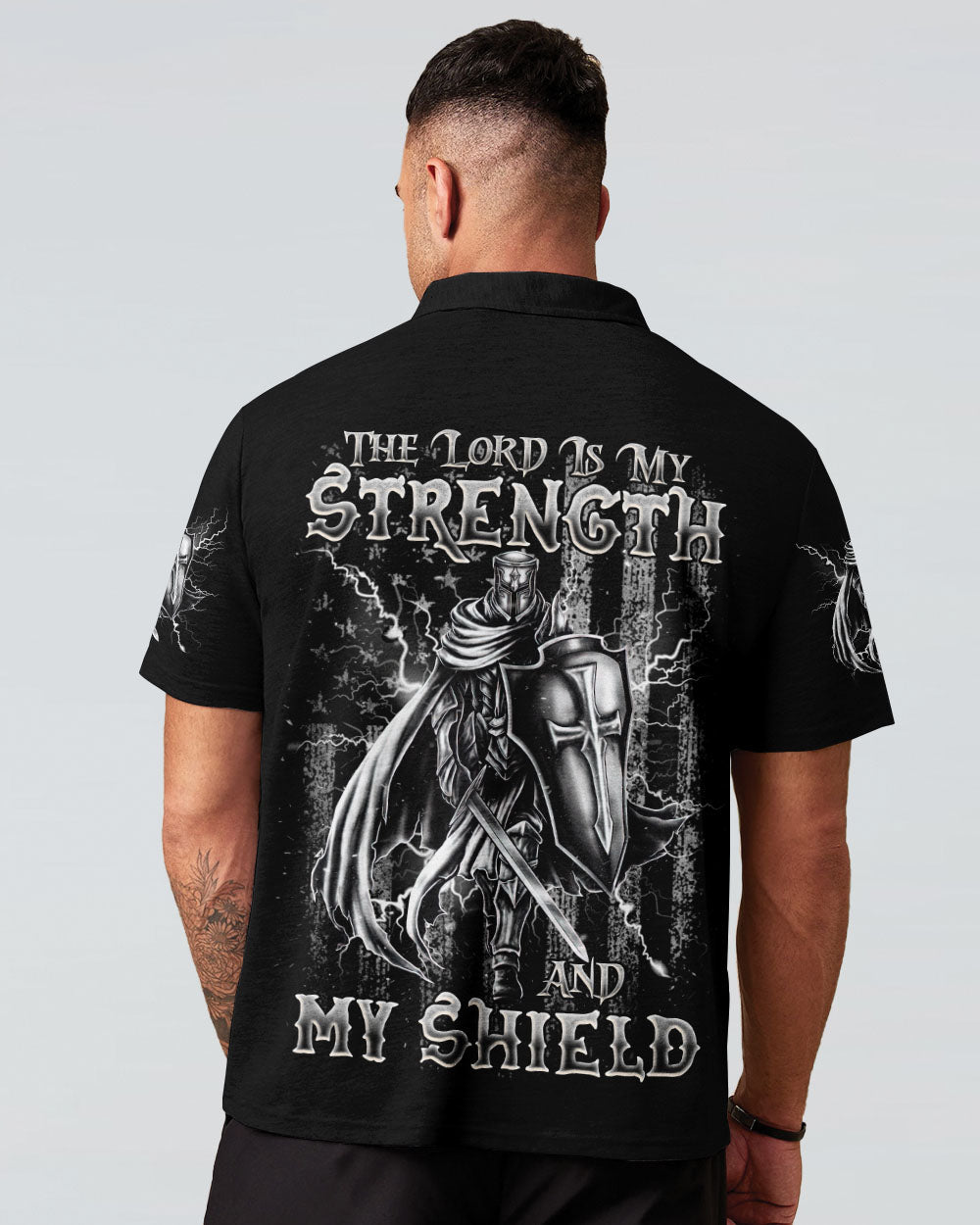 The Lord Is My Strength Warrior Men's All Over Print Shirt - Tlnz1312244