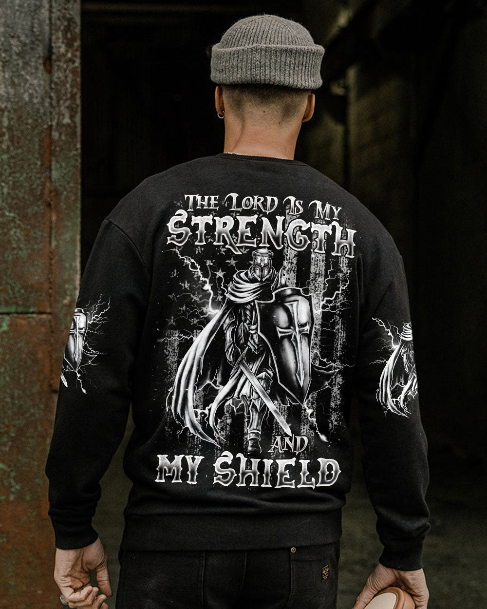 The Lord Is My Strength Warrior Men's All Over Print Shirt - Tlnz1312244