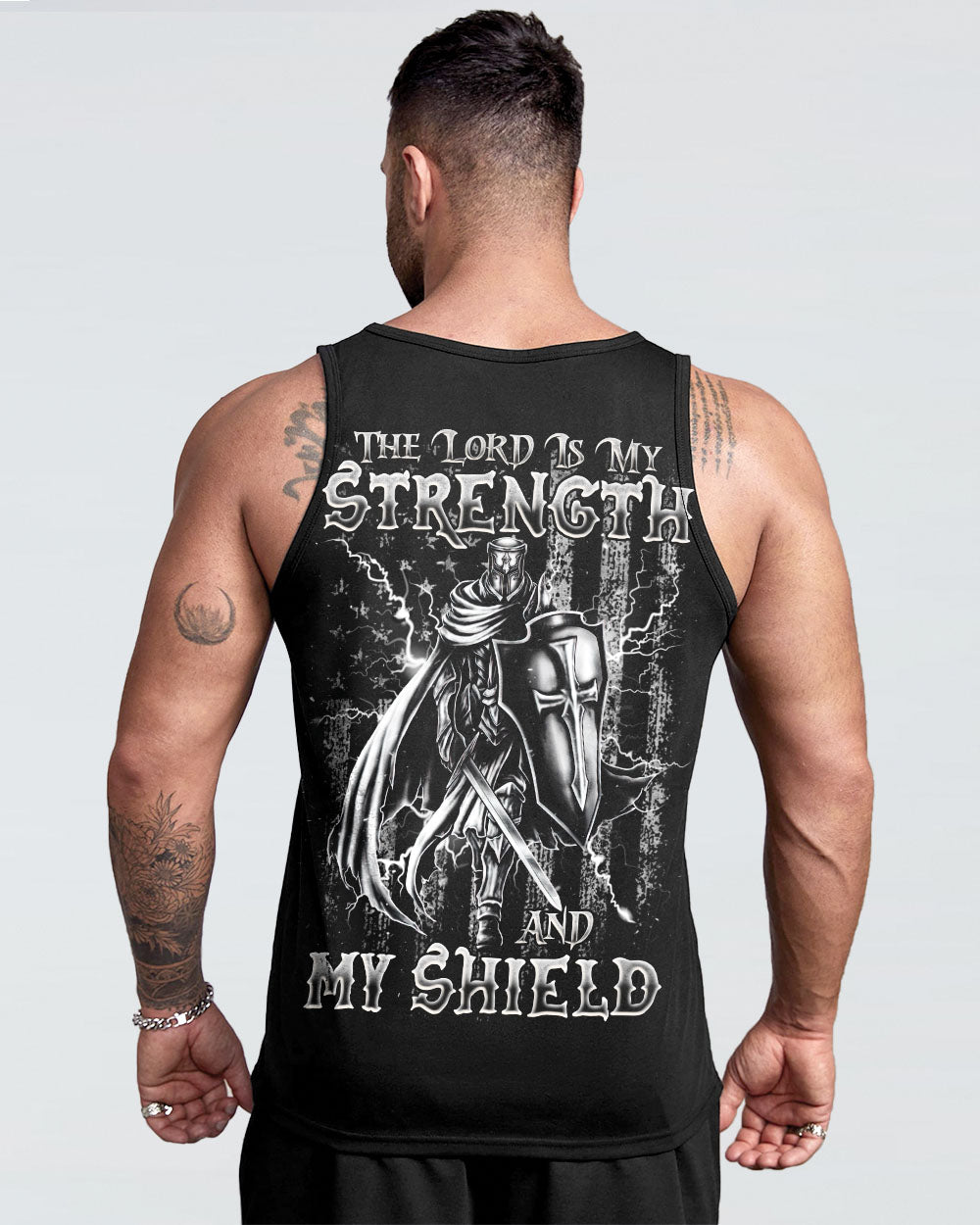 The Lord Is My Strength Warrior Men's All Over Print Shirt - Tlnz1312244