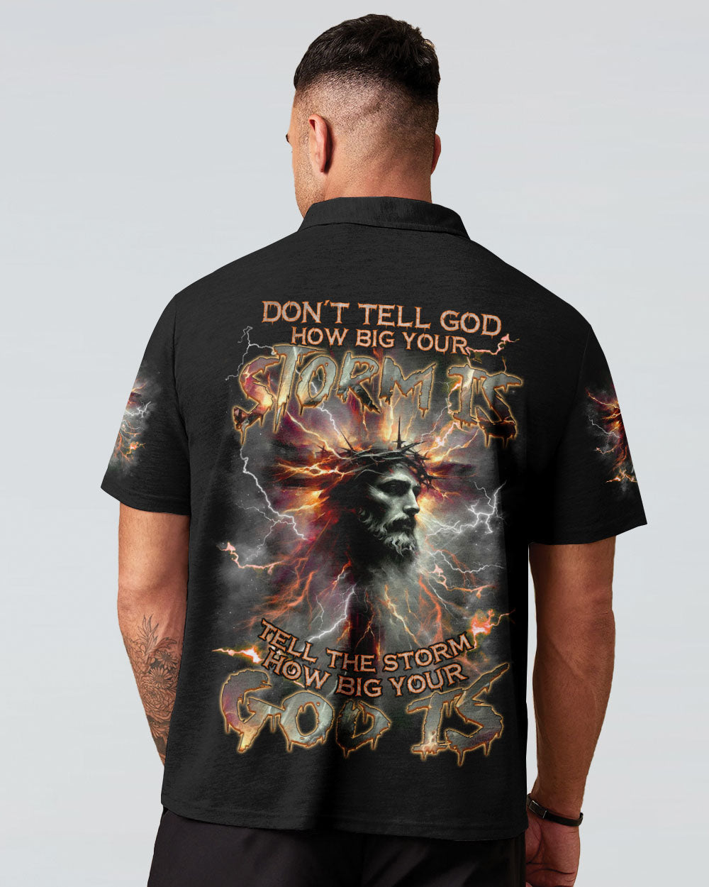 Tell The Storm How Big Your God Is Men's All Over Print Shirt - Tlnz1710241