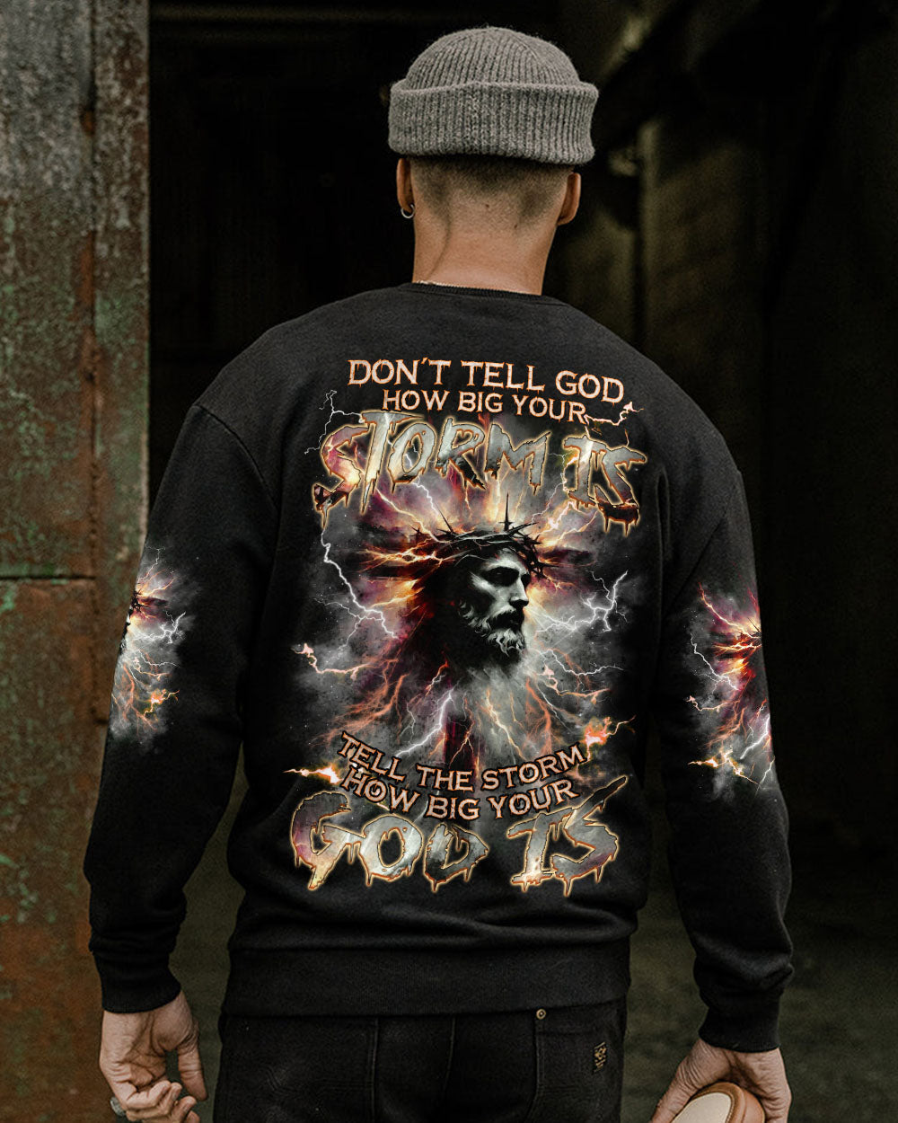 Tell The Storm How Big Your God Is Men's All Over Print Shirt - Tlnz1710241