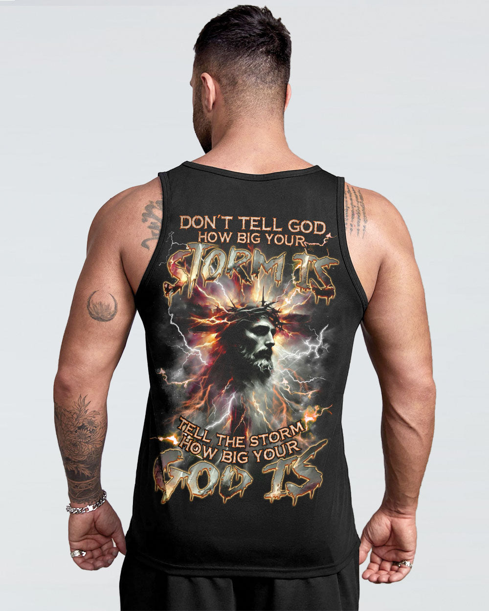 Tell The Storm How Big Your God Is Men's All Over Print Shirt - Tlnz1710241