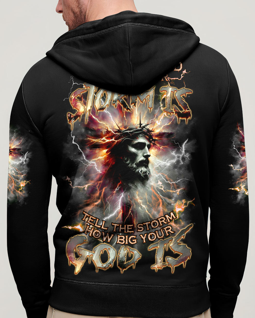 Tell The Storm How Big Your God Is Men's All Over Print Shirt - Tlnz1710241