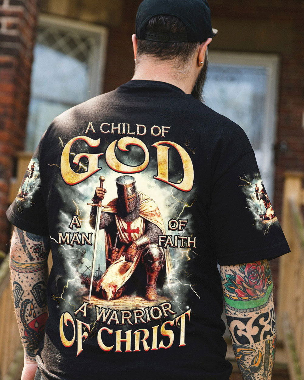 A Warrior Of Christ Men's All Over Print Shirt  - Tlnz2202251