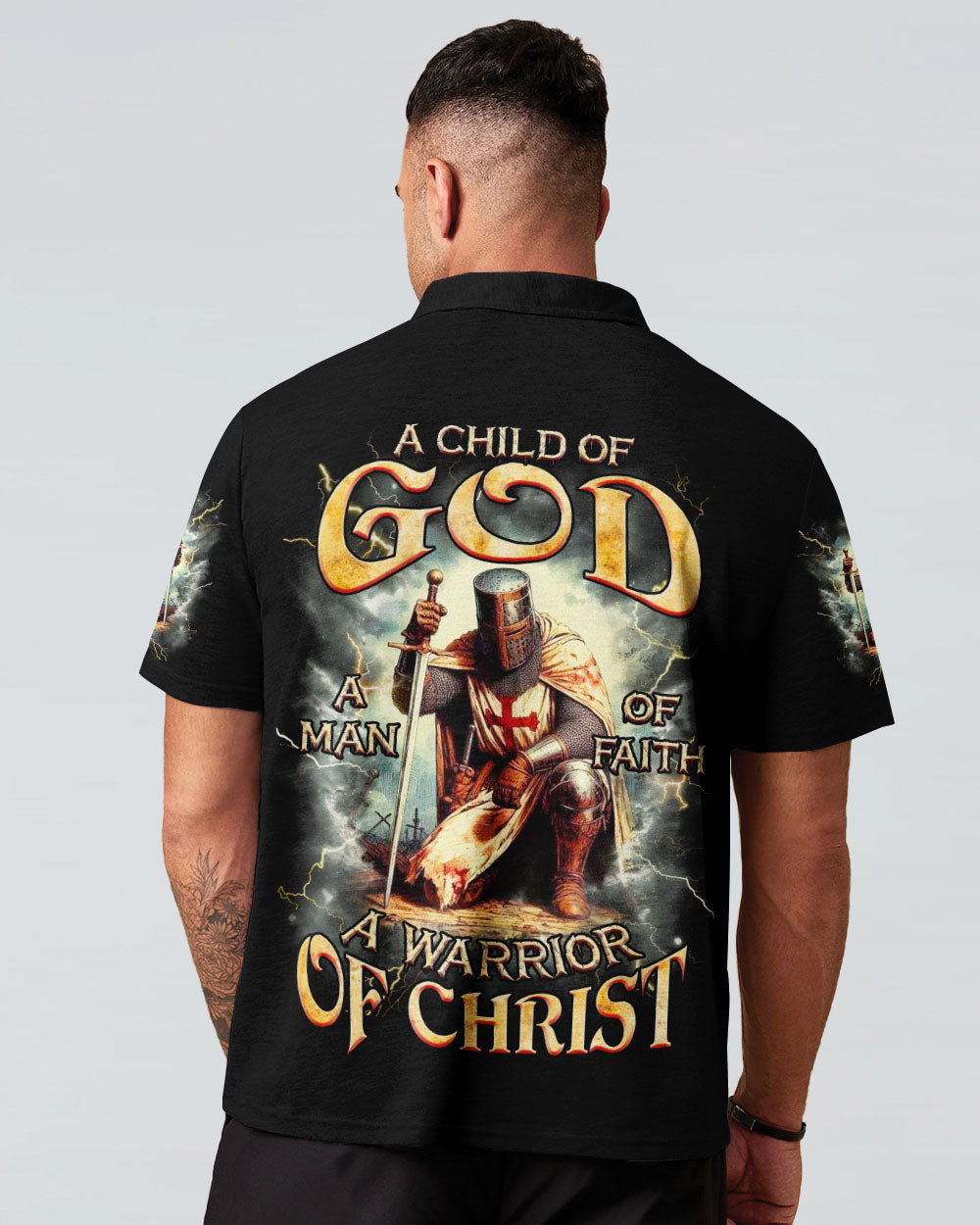 A Warrior Of Christ Men's All Over Print Shirt  - Tlnz2202251