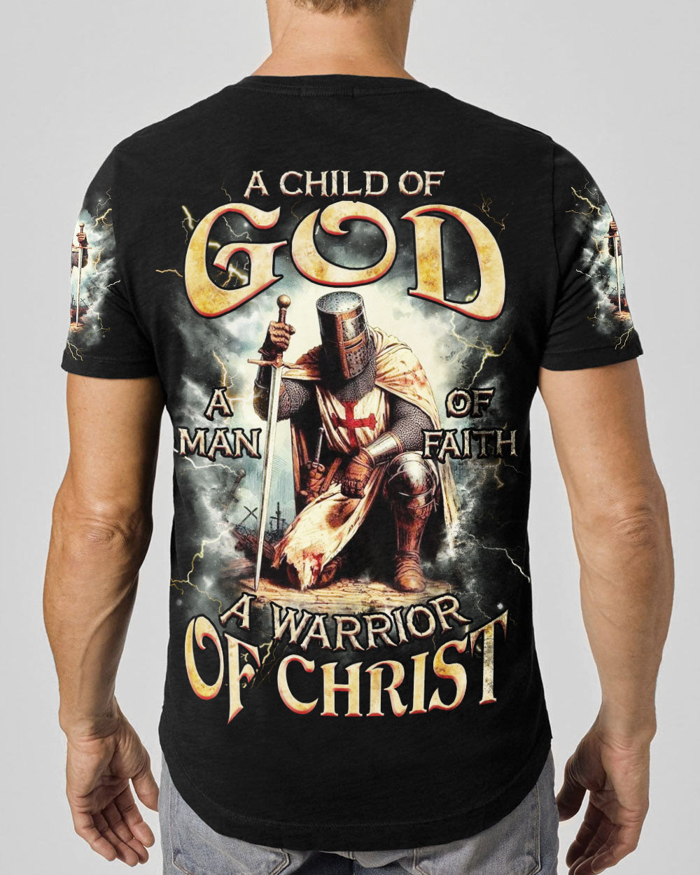 A Warrior Of Christ Men's All Over Print Shirt  - Tlnz2202251