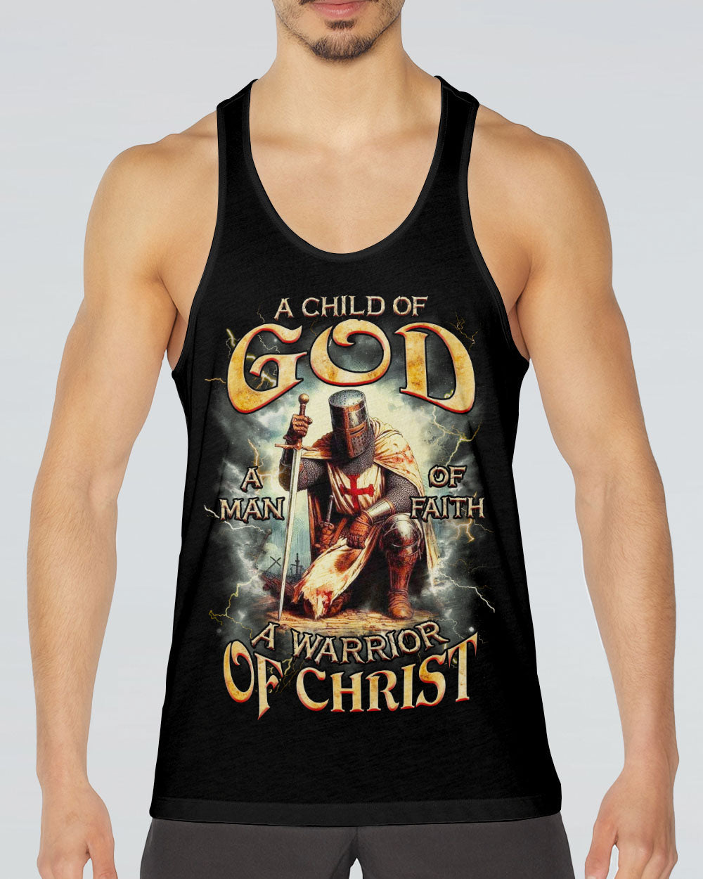 A Warrior Of Christ Men's All Over Print Shirt  - Tlnz2202251