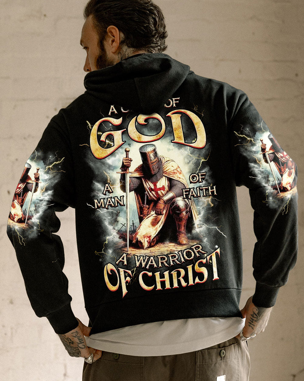 A Warrior Of Christ Men's All Over Print Shirt  - Tlnz2202251