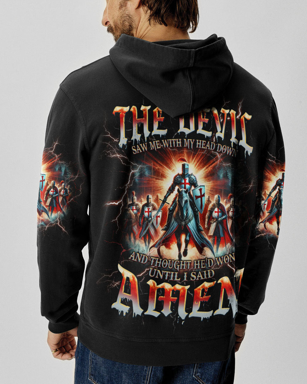 The Devil Saw Me With My Head Down Men's All Over Print Shirt - Tlpq1907244