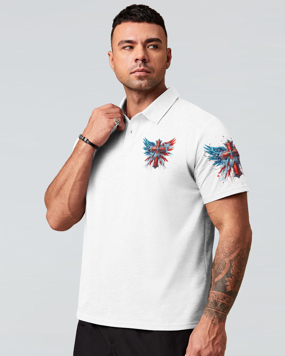 Stand For The Flag Kneel For The Cross Men's All Over Print Shirt - Tltr0210245