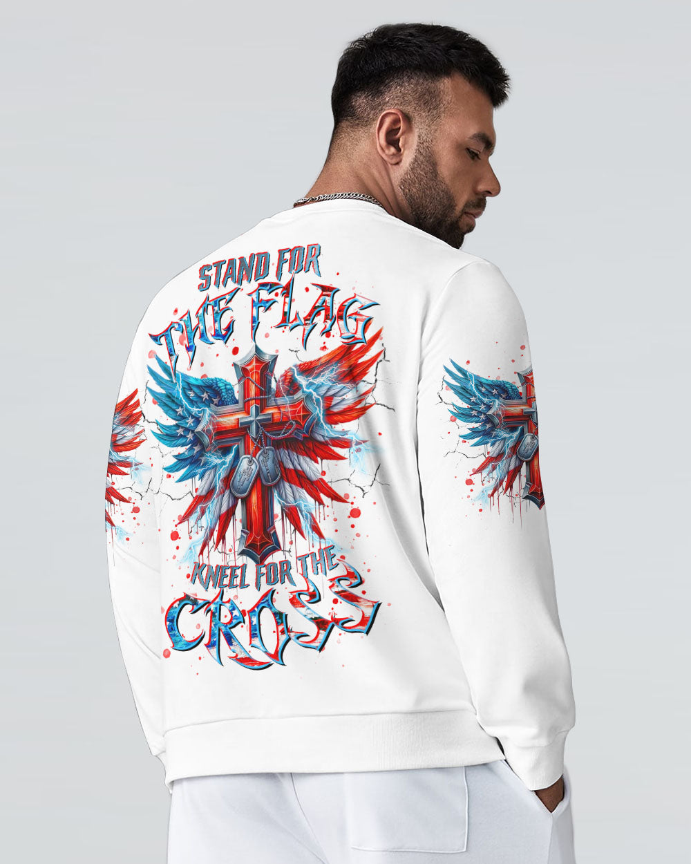 Stand For The Flag Kneel For The Cross Men's All Over Print Shirt - Tltr0210245