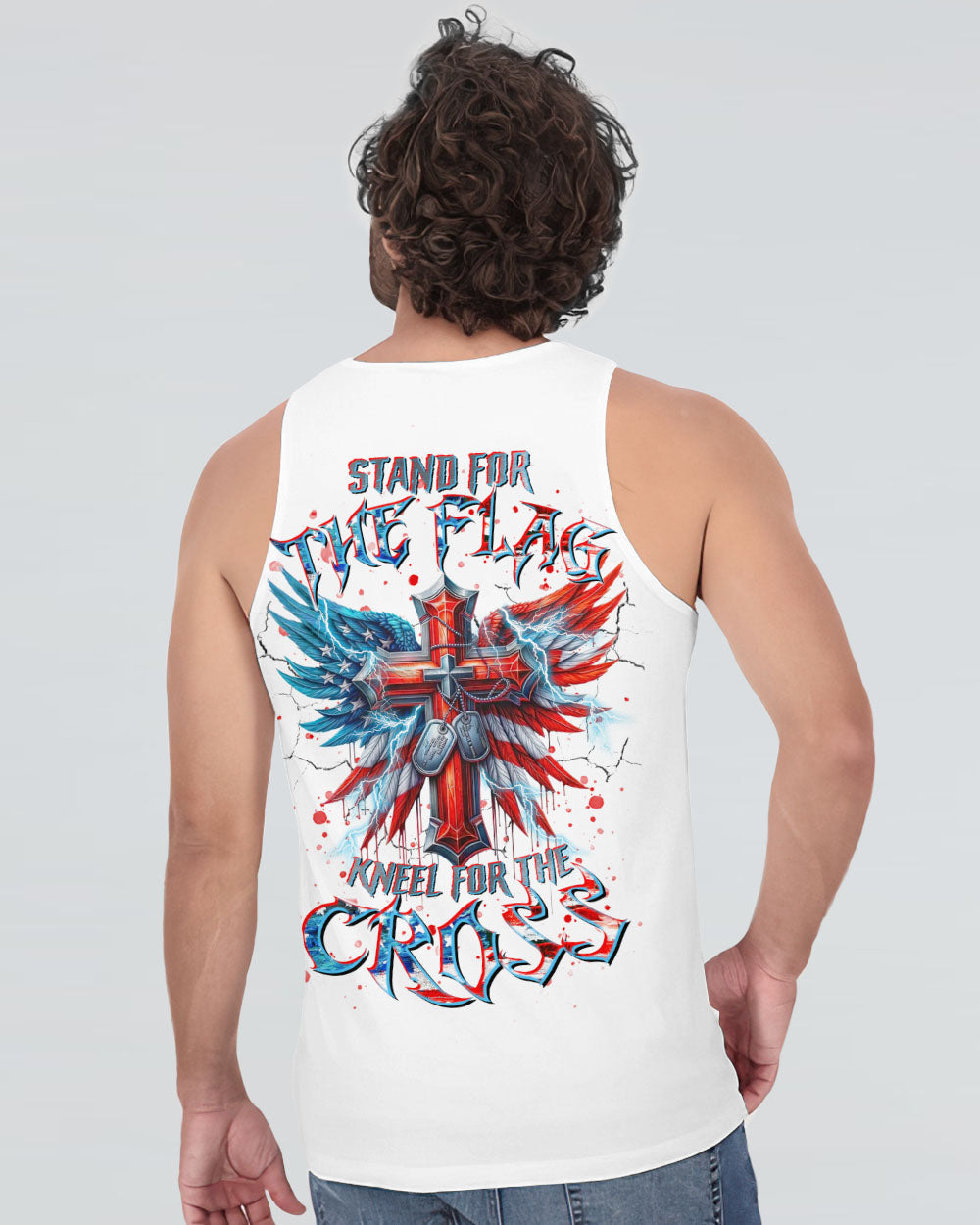 Stand For The Flag Kneel For The Cross Men's All Over Print Shirt - Tltr0210245