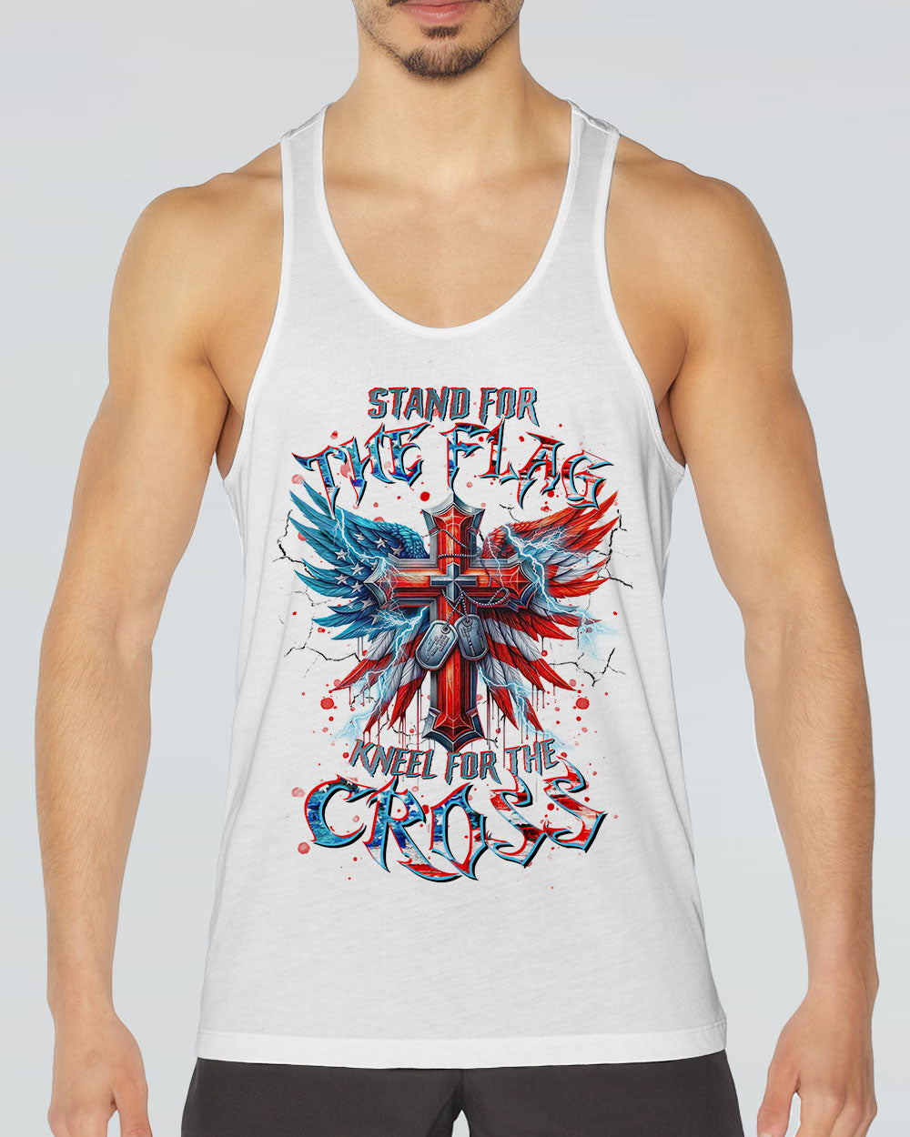 Stand For The Flag Kneel For The Cross Men's All Over Print Shirt - Tltr0210245