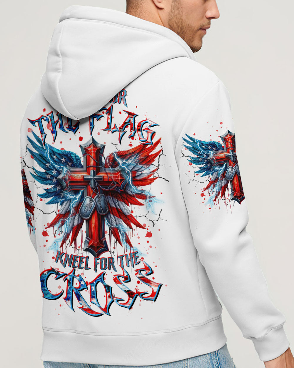 Stand For The Flag Kneel For The Cross Men's All Over Print Shirt - Tltr0210245