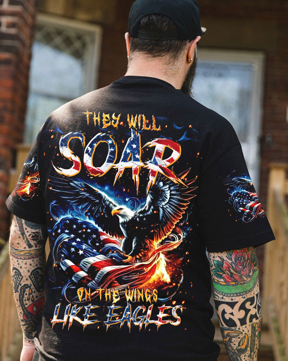 They Will Soar On The Wings Like Eagles  Men's All Over Print Shirt  - Tltr0611244