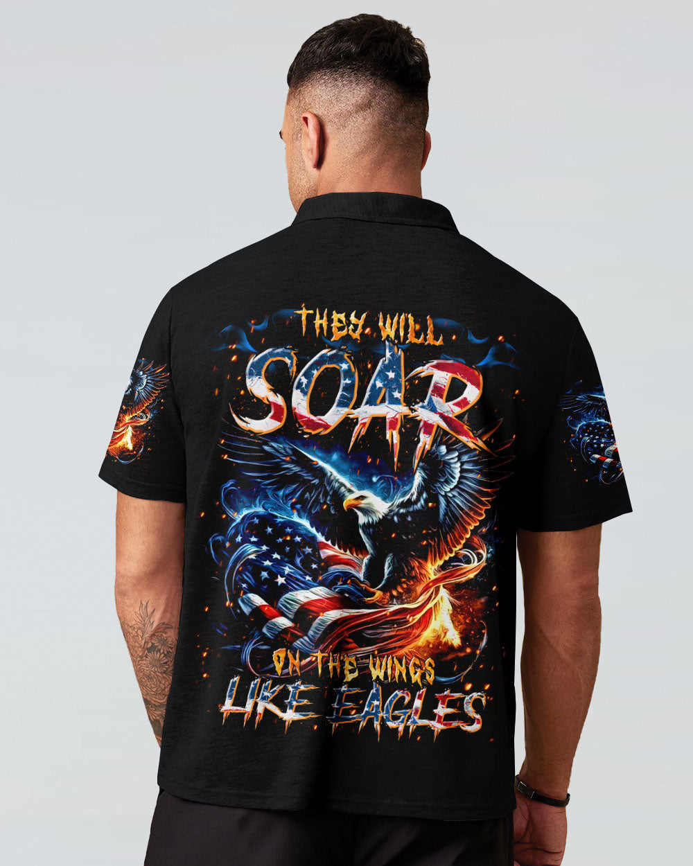 They Will Soar On The Wings Like Eagles  Men's All Over Print Shirt  - Tltr0611244