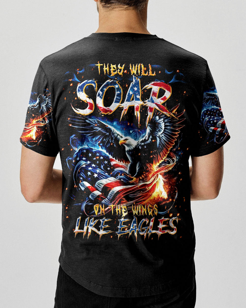 They Will Soar On The Wings Like Eagles  Men's All Over Print Shirt  - Tltr0611244