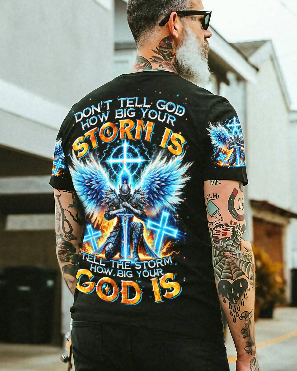 Tell The Storm How Big Your God Is Warrior Men's All Over Print Shirt - Tltr1610242