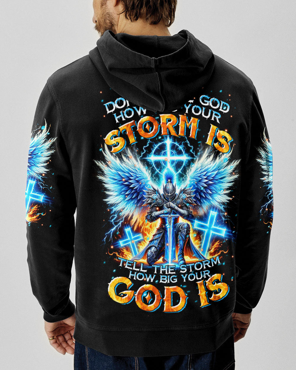 Tell The Storm How Big Your God Is Warrior Men's All Over Print Shirt - Tltr1610242