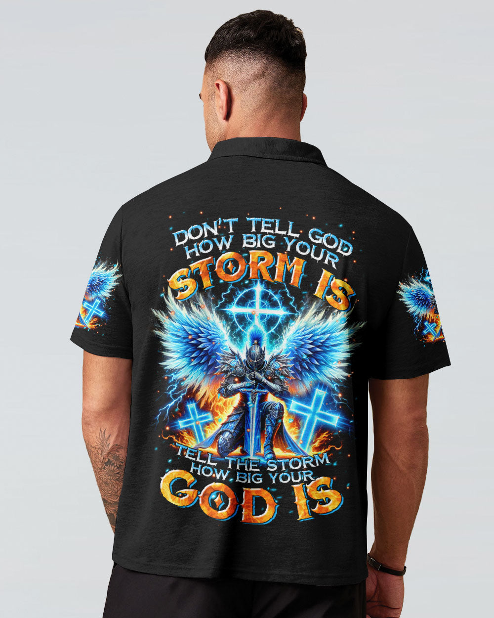 Tell The Storm How Big Your God Is Warrior Men's All Over Print Shirt - Tltr1610242