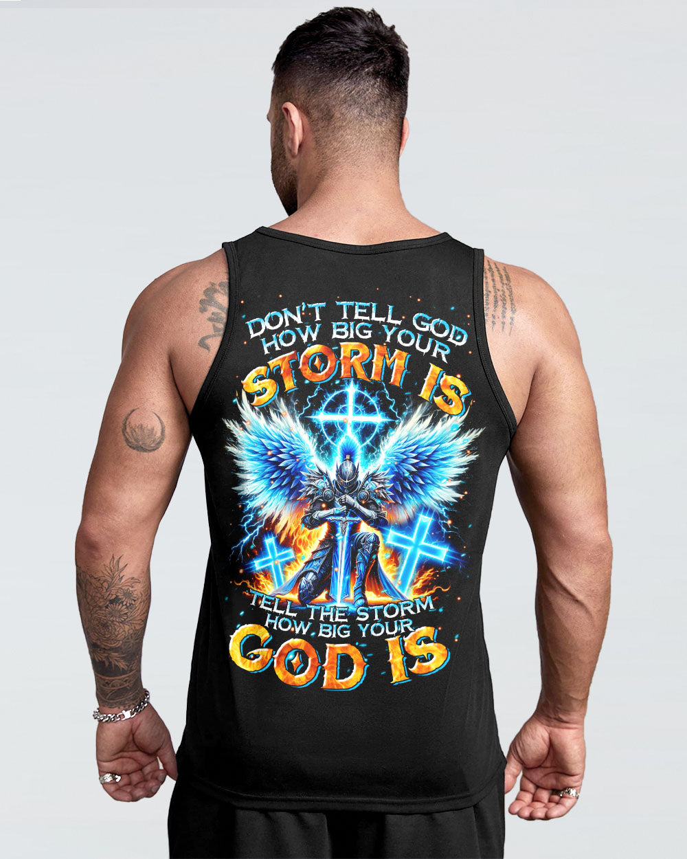 Tell The Storm How Big Your God Is Warrior Men's All Over Print Shirt - Tltr1610242