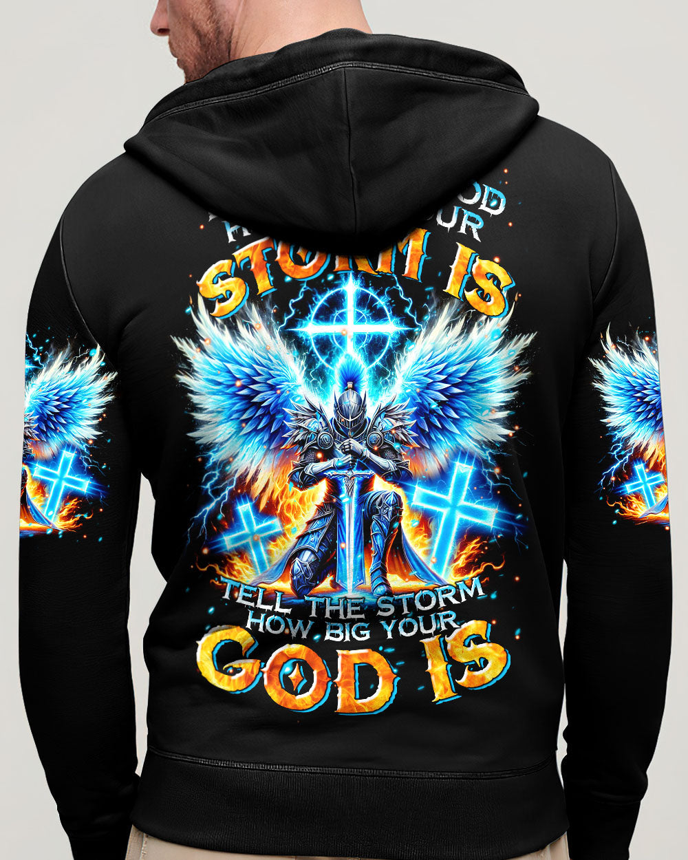 Tell The Storm How Big Your God Is Warrior Men's All Over Print Shirt - Tltr1610242