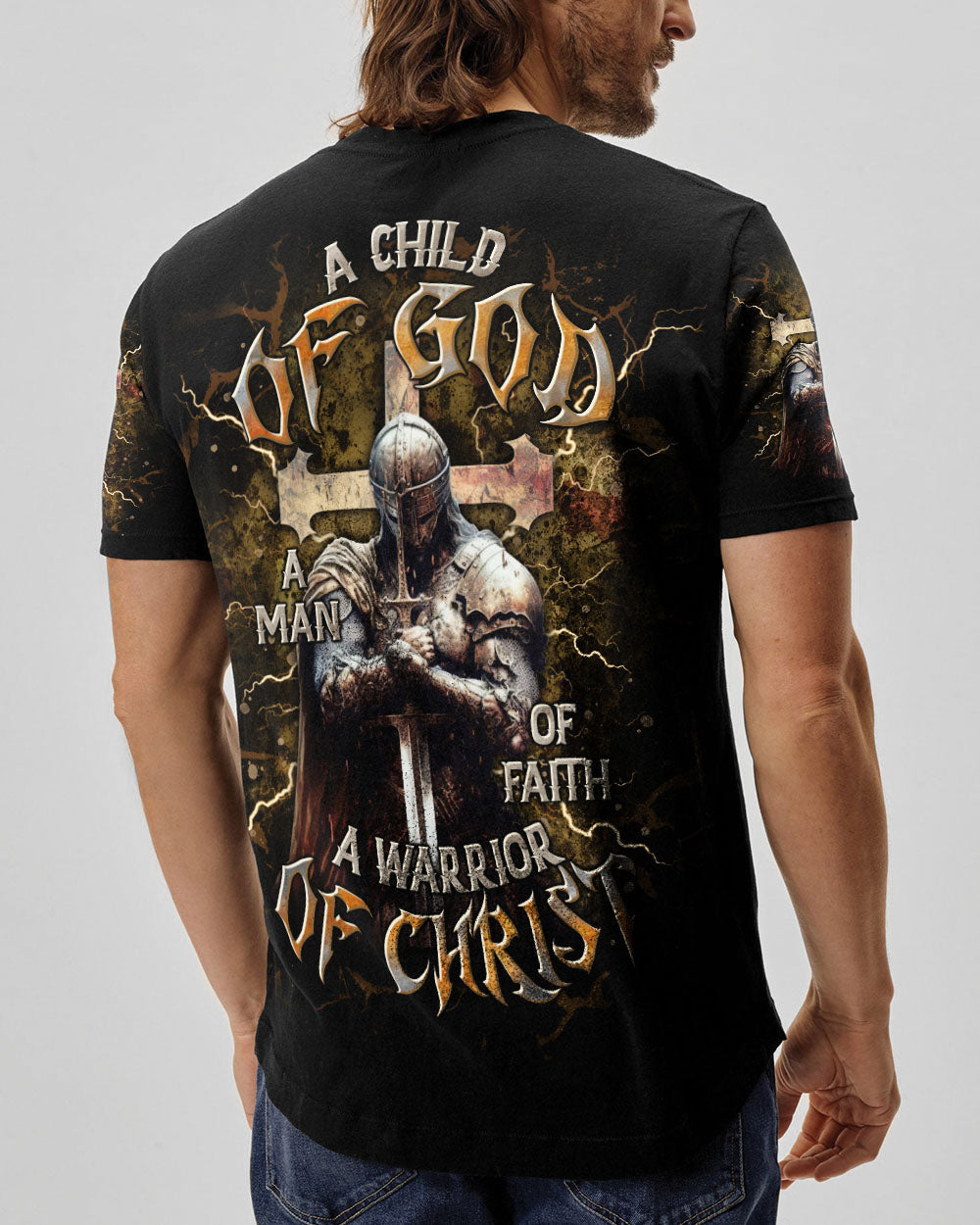 A Warrior Of Christ Men's All Over Print Shirt  - Tltr1702254