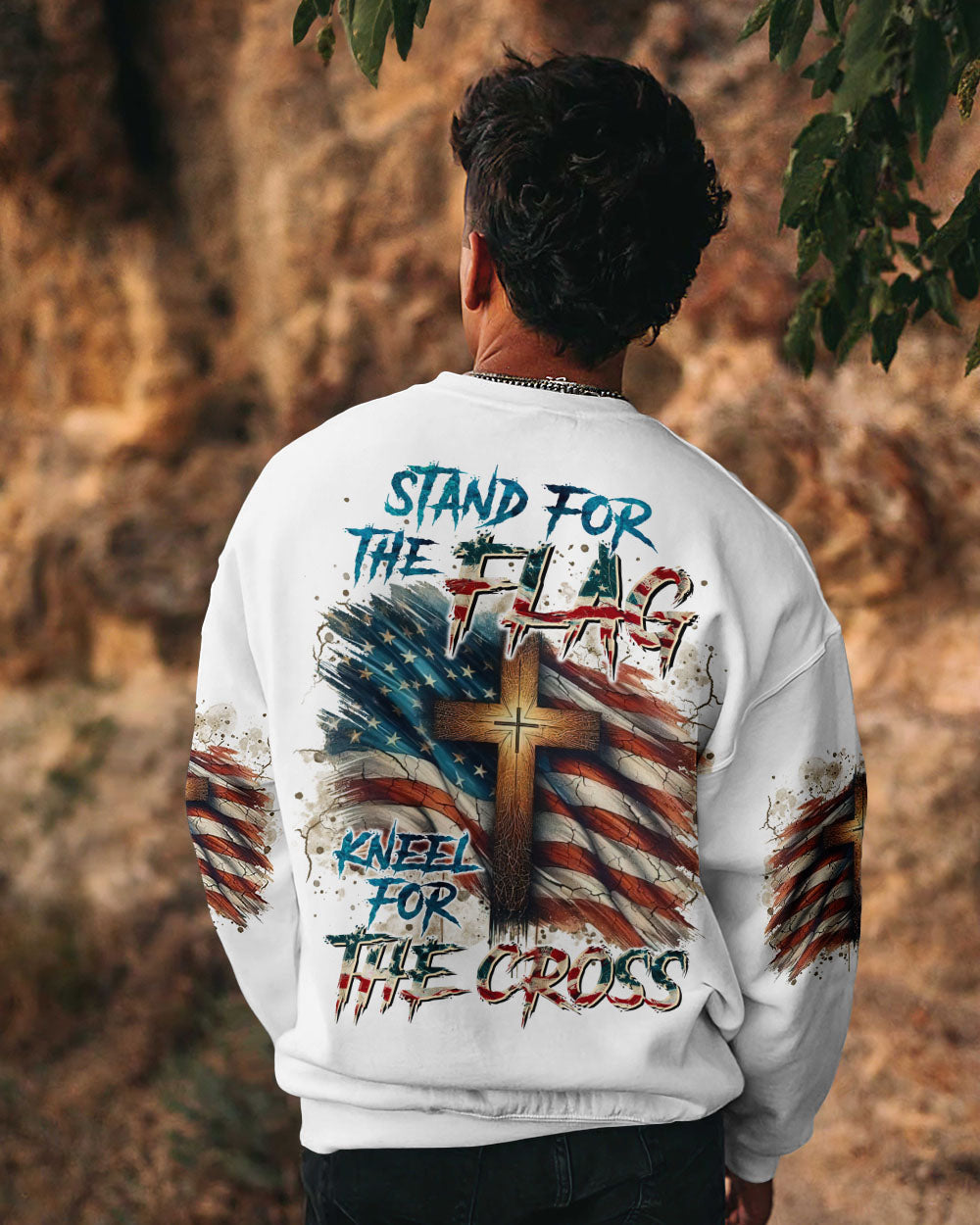 Stand For The Flag Kneel For The Cross Men's All Over Print Shirt - Tltr2111242