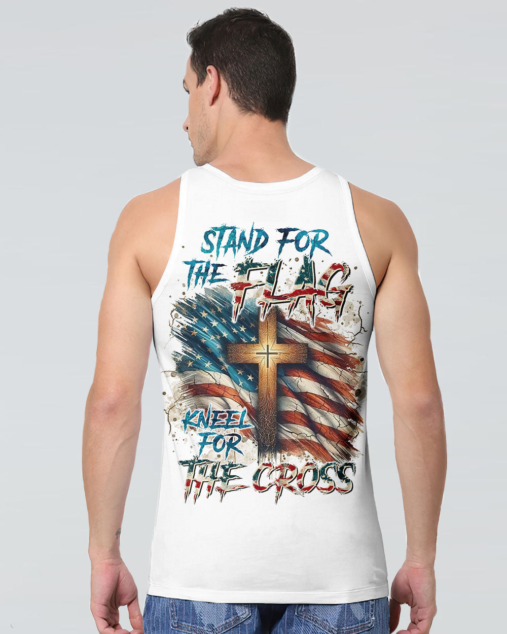 Stand For The Flag Kneel For The Cross Men's All Over Print Shirt - Tltr2111242