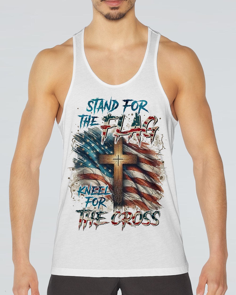 Stand For The Flag Kneel For The Cross Men's All Over Print Shirt - Tltr2111242