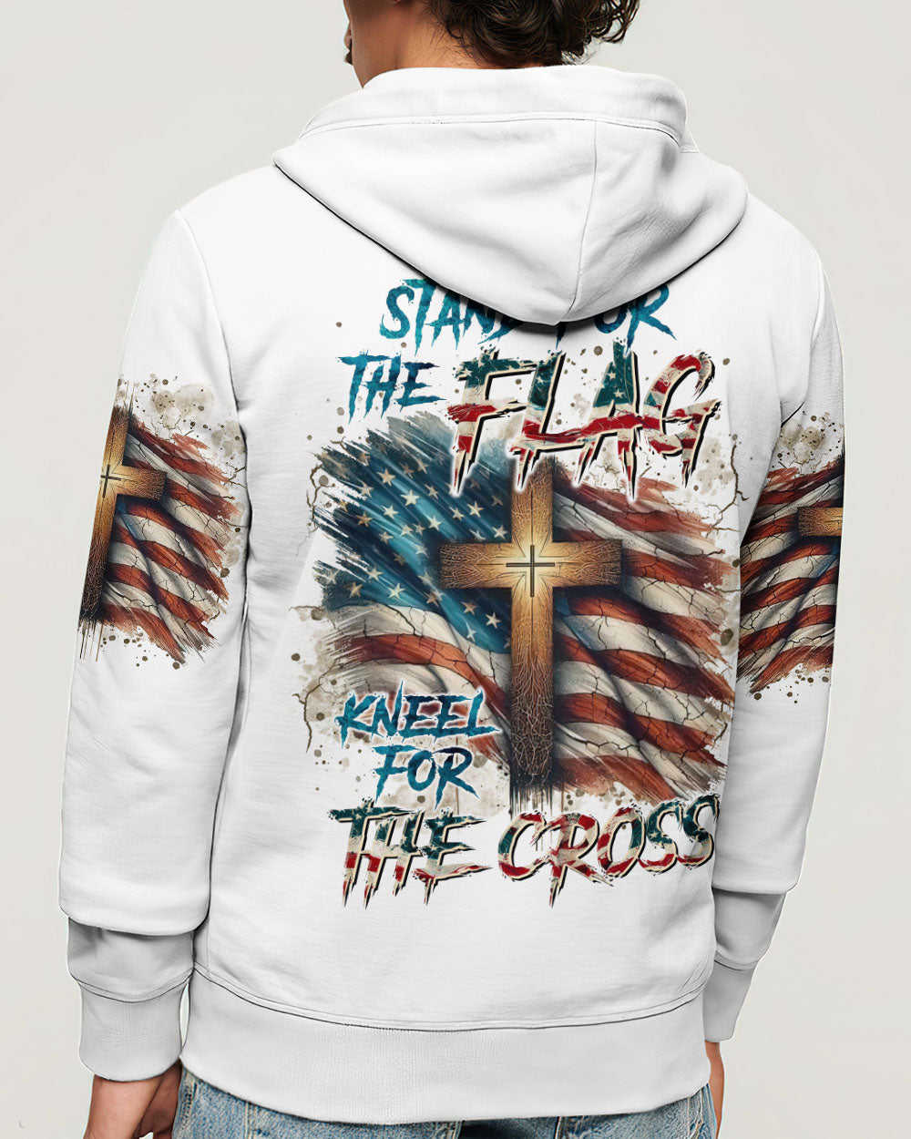 Stand For The Flag Kneel For The Cross Men's All Over Print Shirt - Tltr2111242