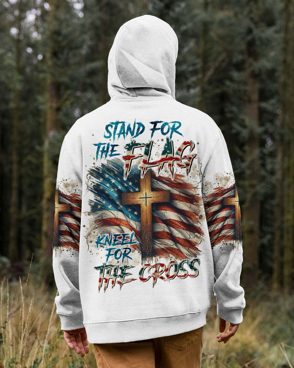 Stand For The Flag Kneel For The Cross Men's All Over Print Shirt - Tltr2111242