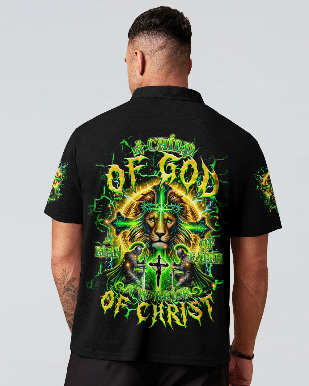 A Warrior Of Christ Warrior Lion Men's All Over Print Shirt -  Tltr2412244