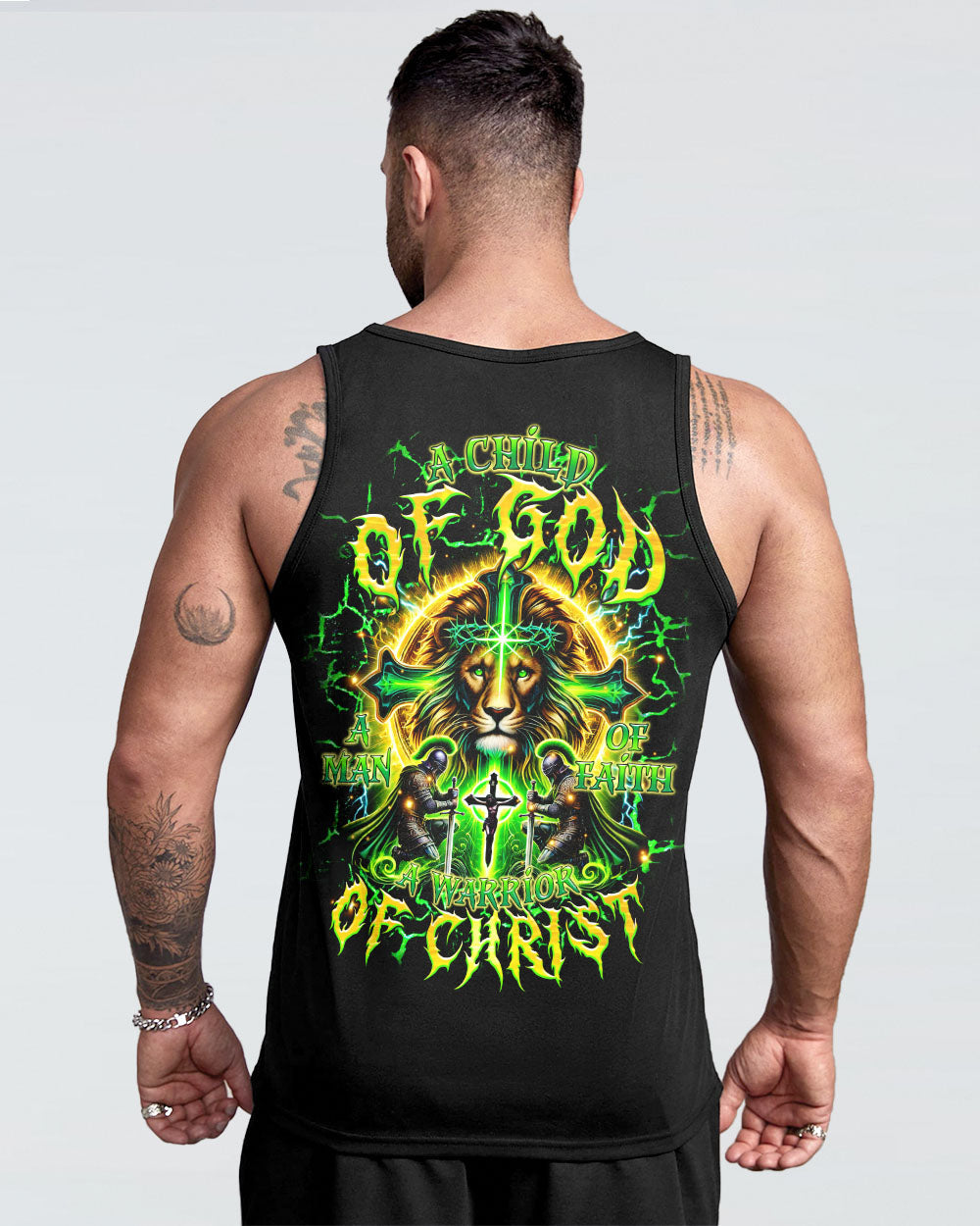 A Warrior Of Christ Warrior Lion Men's All Over Print Shirt -  Tltr2412244